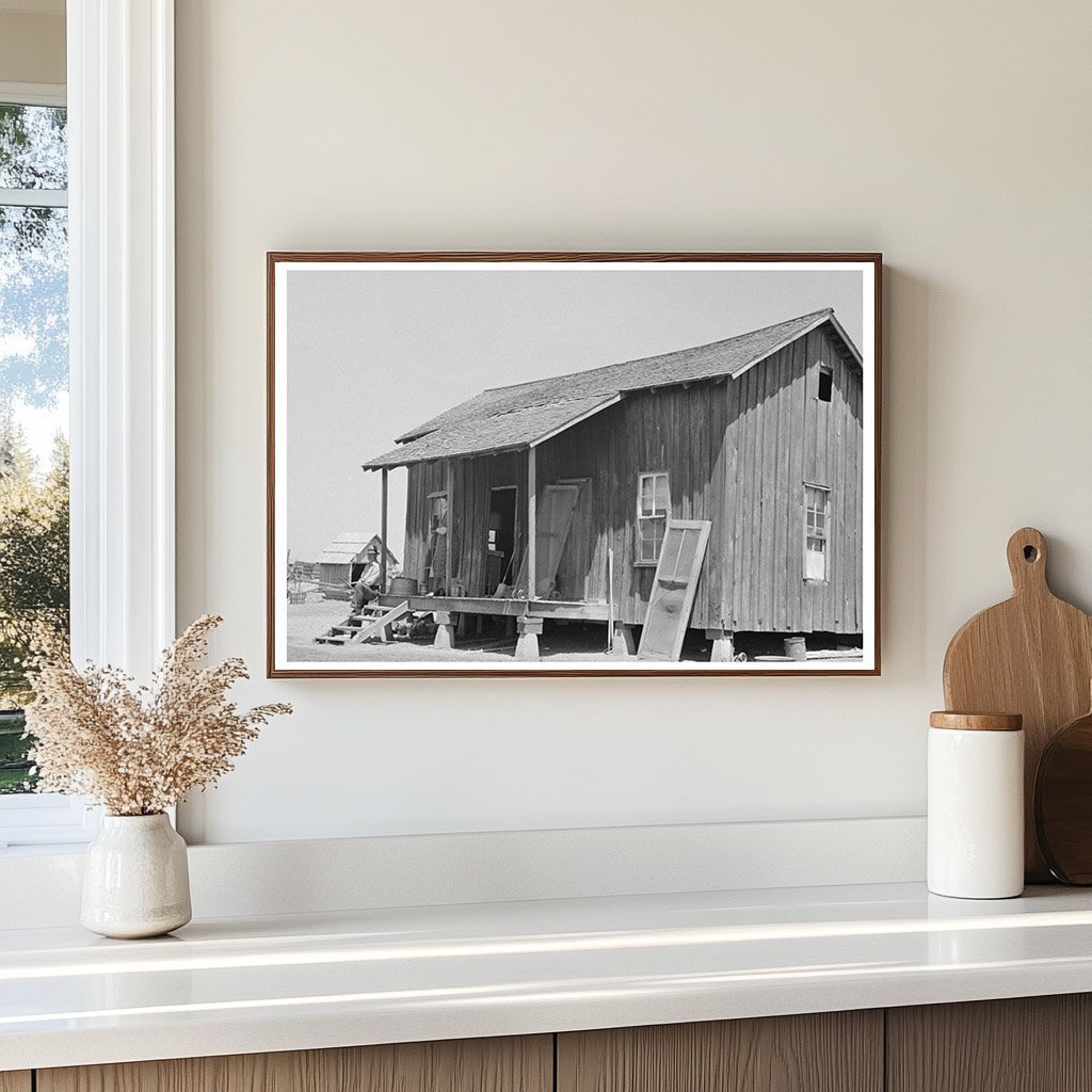 Front Porch of Sharecropper Cabin Southeast Missouri 1938 - Available at KNOWOL