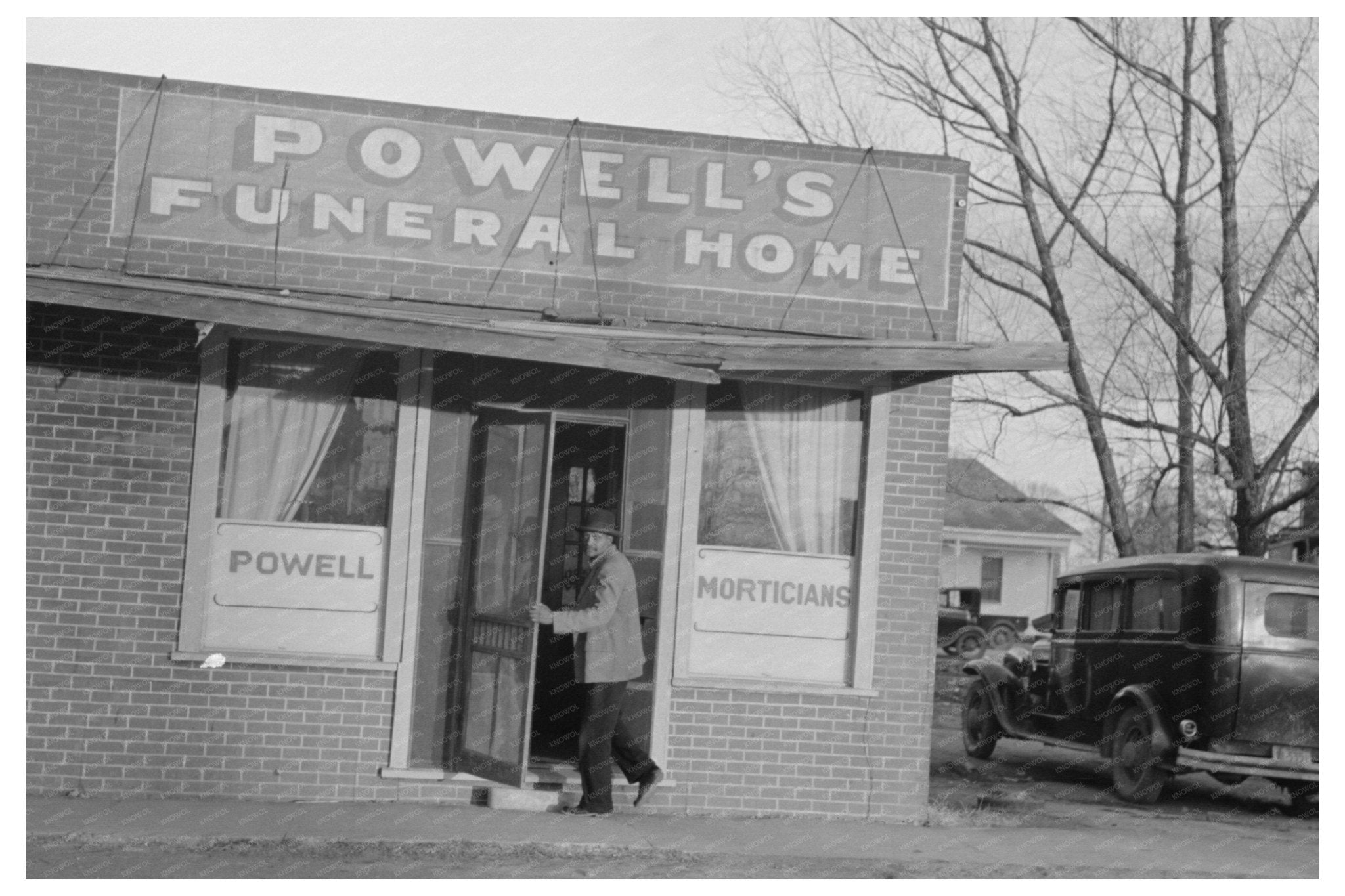 Funeral Home in Mound Bayou Mississippi January 1939 - Available at KNOWOL