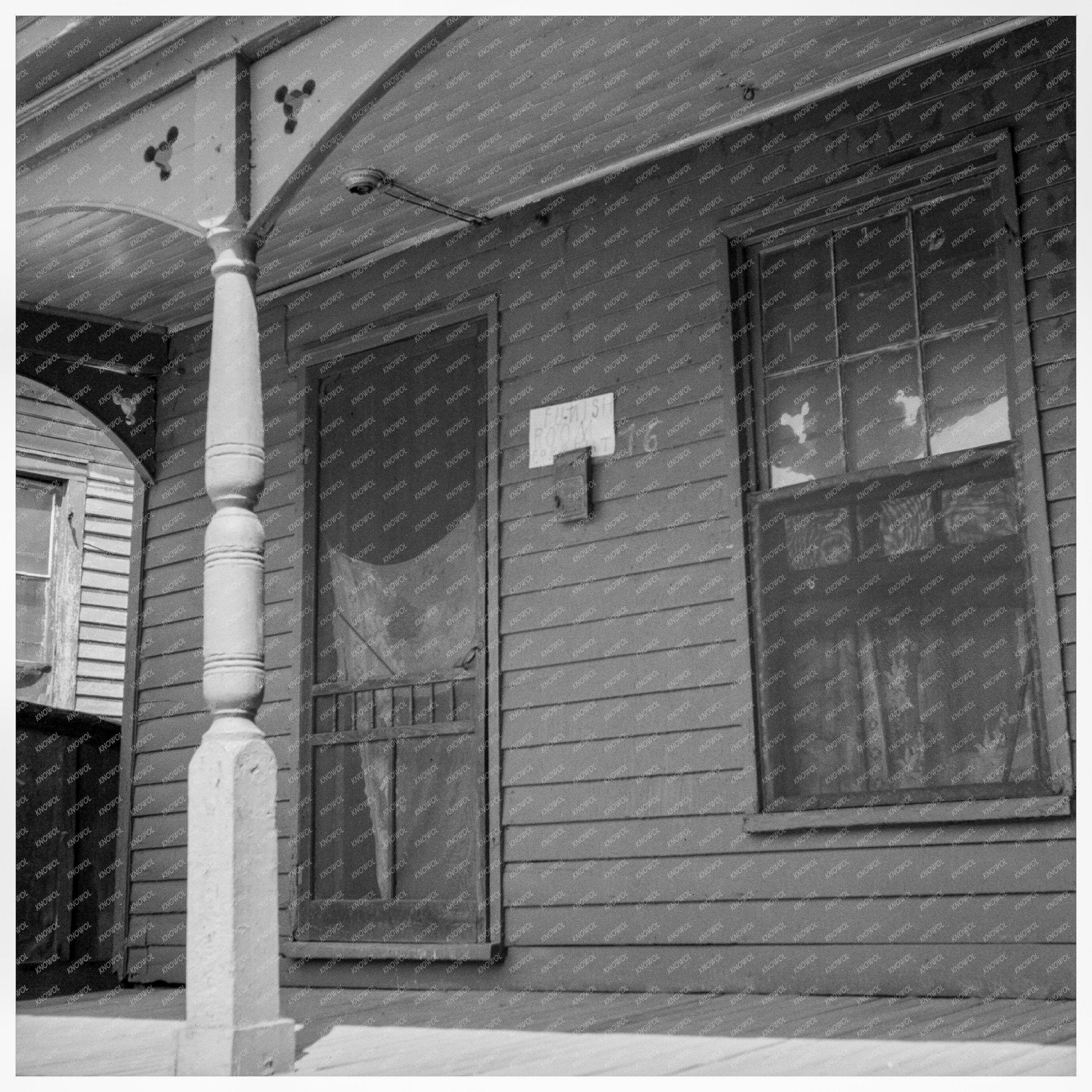 Furnish Room in African American Community Memphis 1937 - Available at KNOWOL