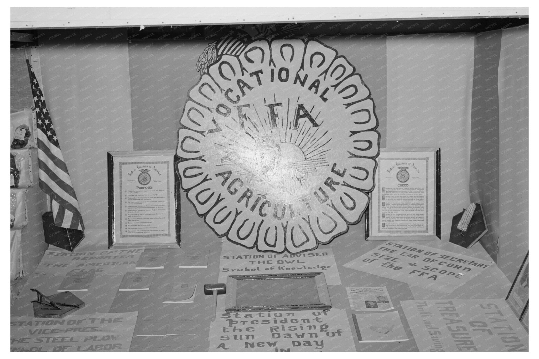 Future Farmers of America Exhibit Gonzales County Fair 1939 - Available at KNOWOL