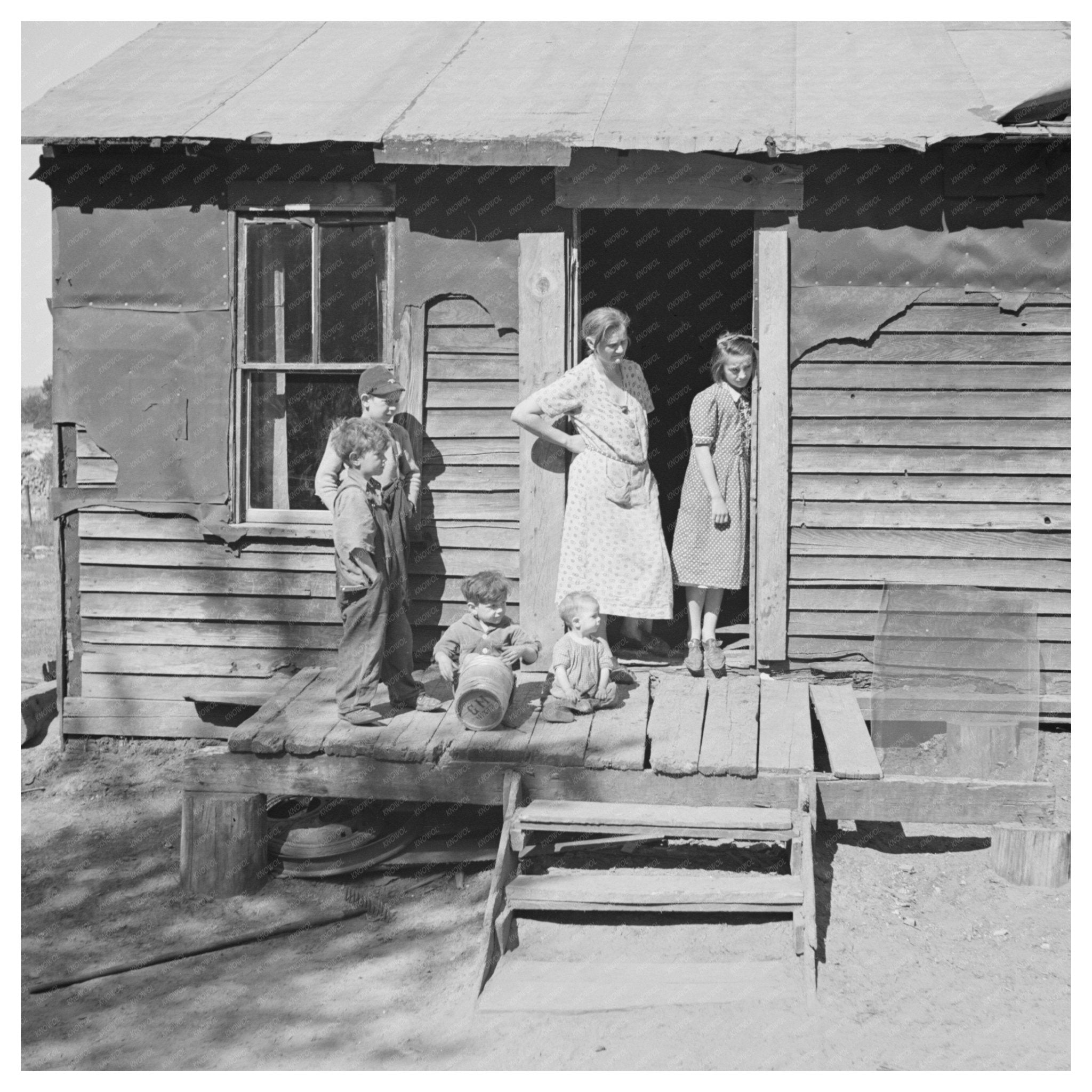 Gavanea Family in Gibbs City Michigan 1937 - Available at KNOWOL