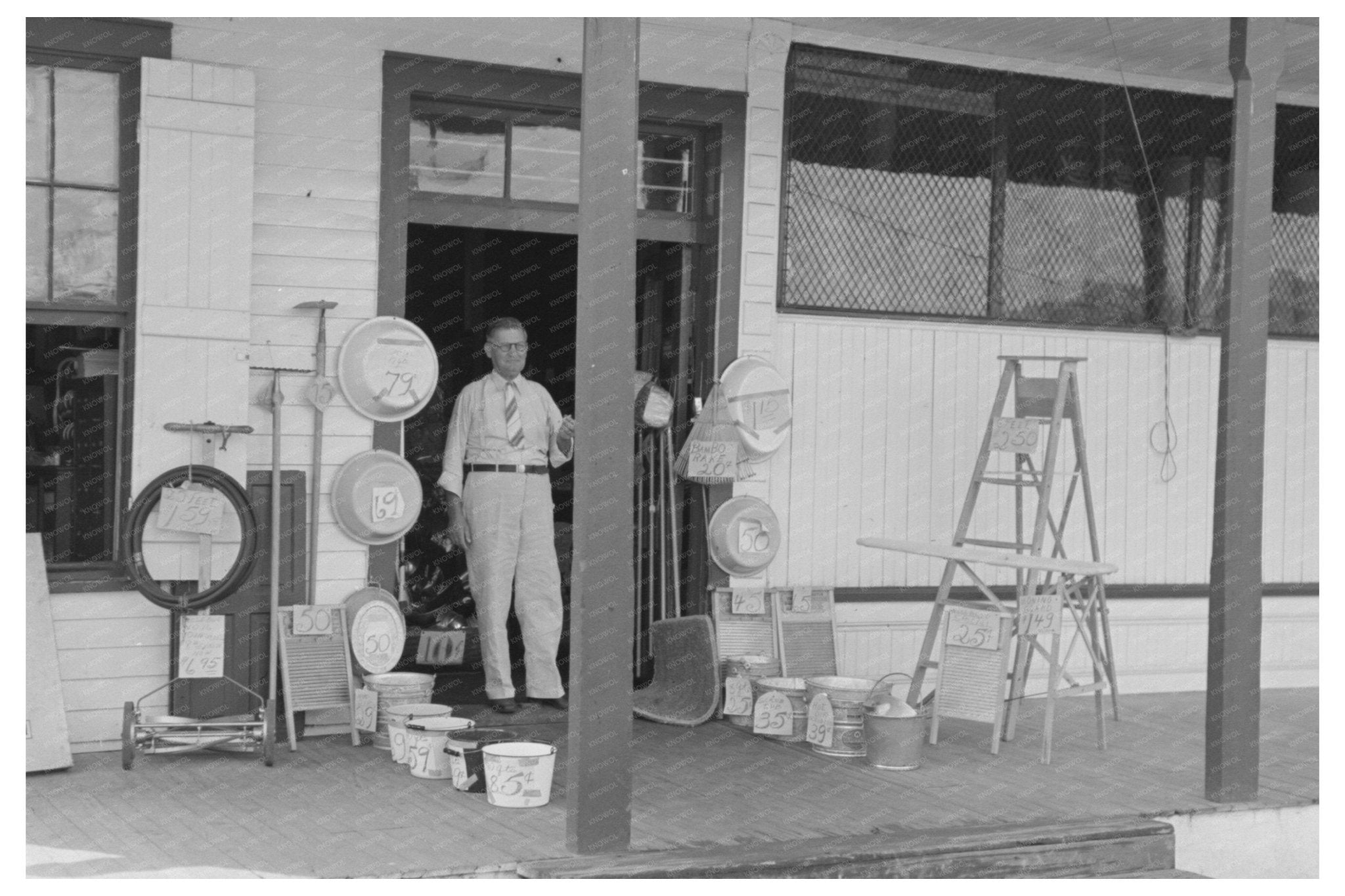 General Store Entrance in Garyville Louisiana 1938 - Available at KNOWOL