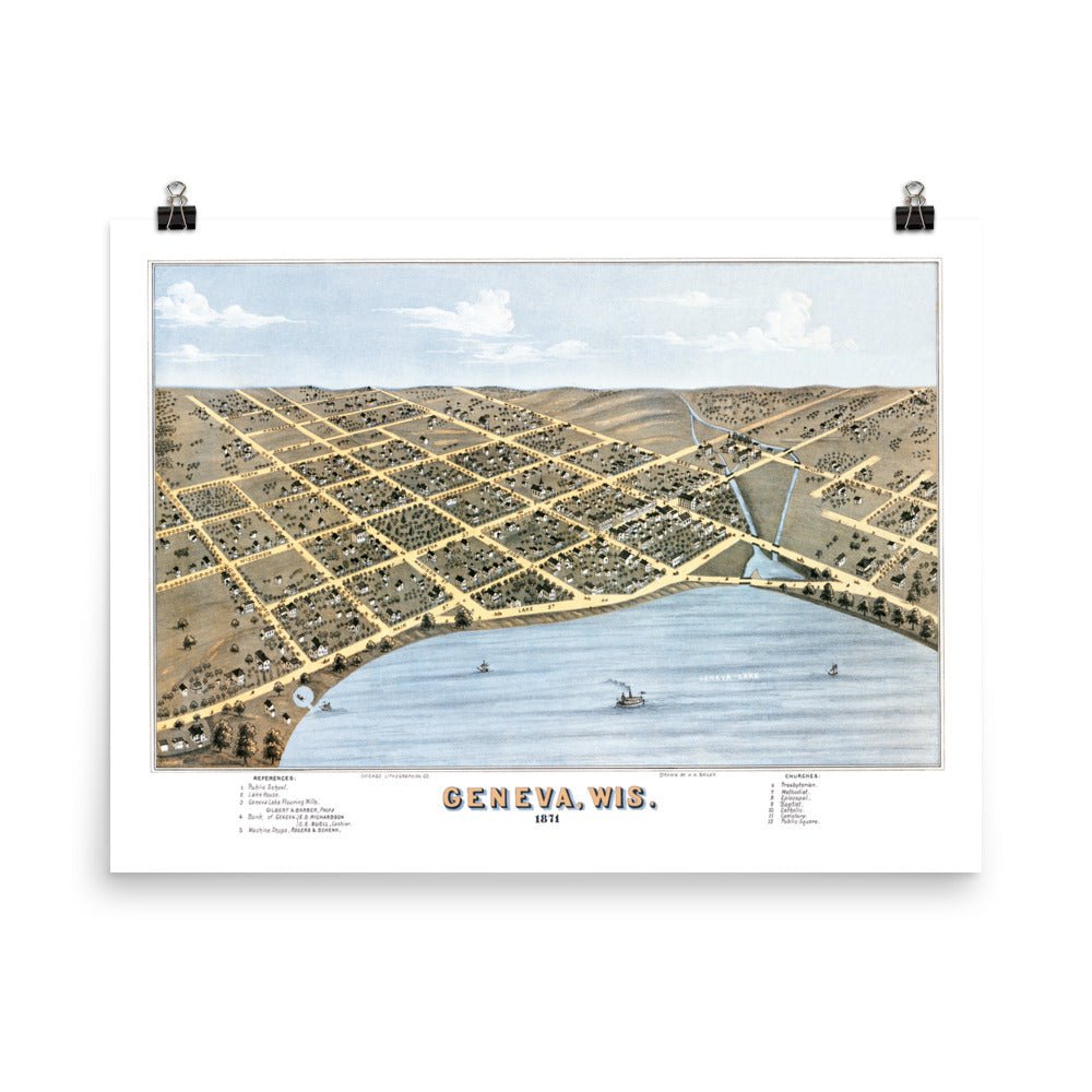 Geneva, Wisconsin 1871 - Available at KNOWOL