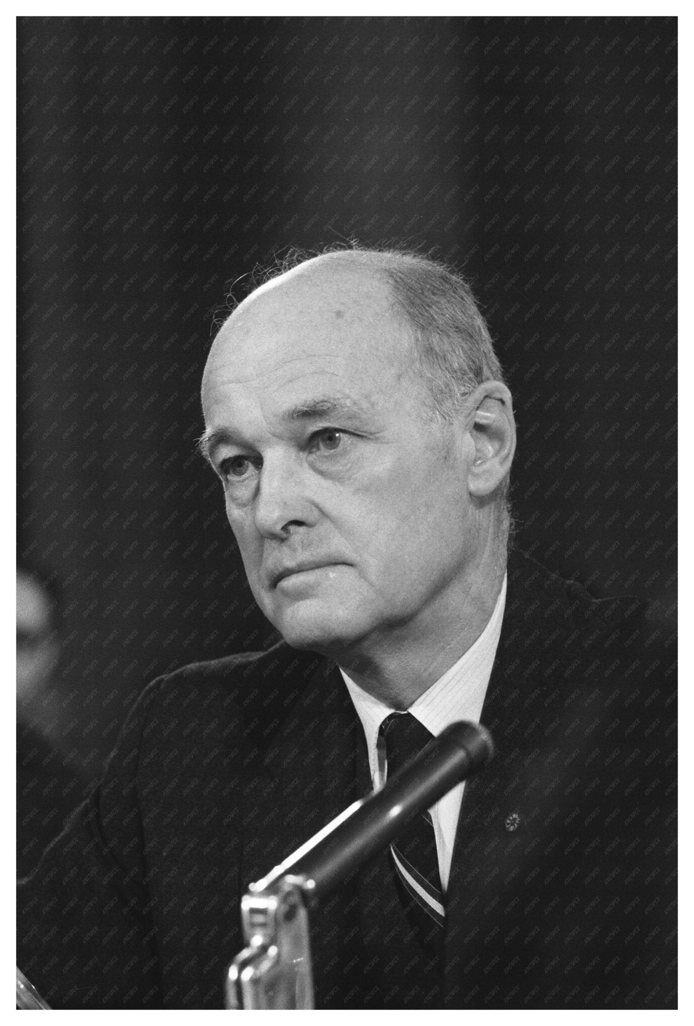 George Kennan Testifying Before Senate 1966 Vintage Image - Available at KNOWOL