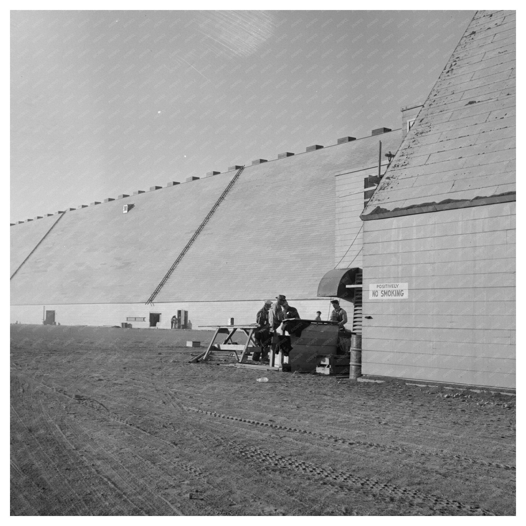 Giant Silos and Peat Storage Building in Las Vegas 1943 - Available at KNOWOL