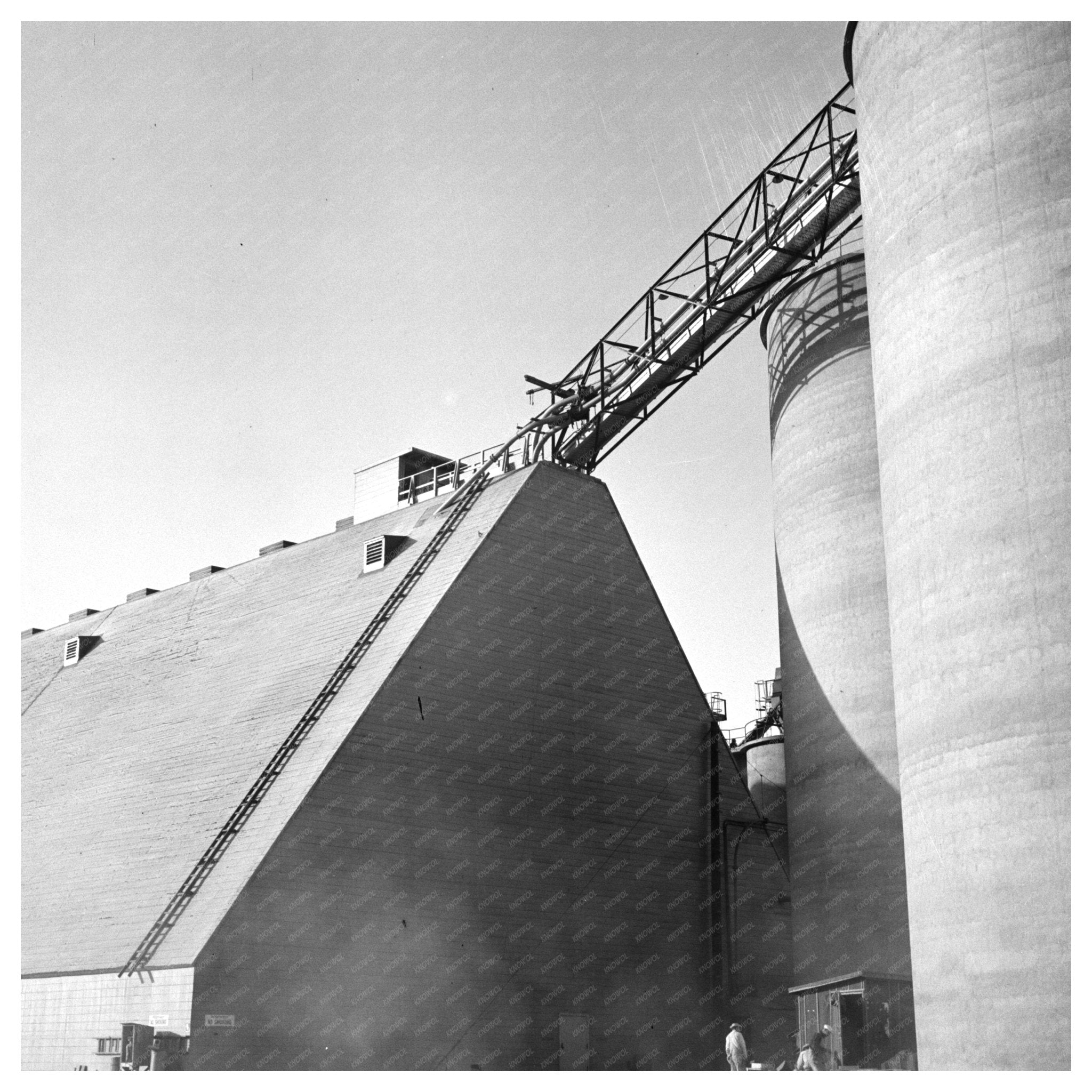 Giant Silos at Basic Magnesium Plant Las Vegas 1950s - Available at KNOWOL