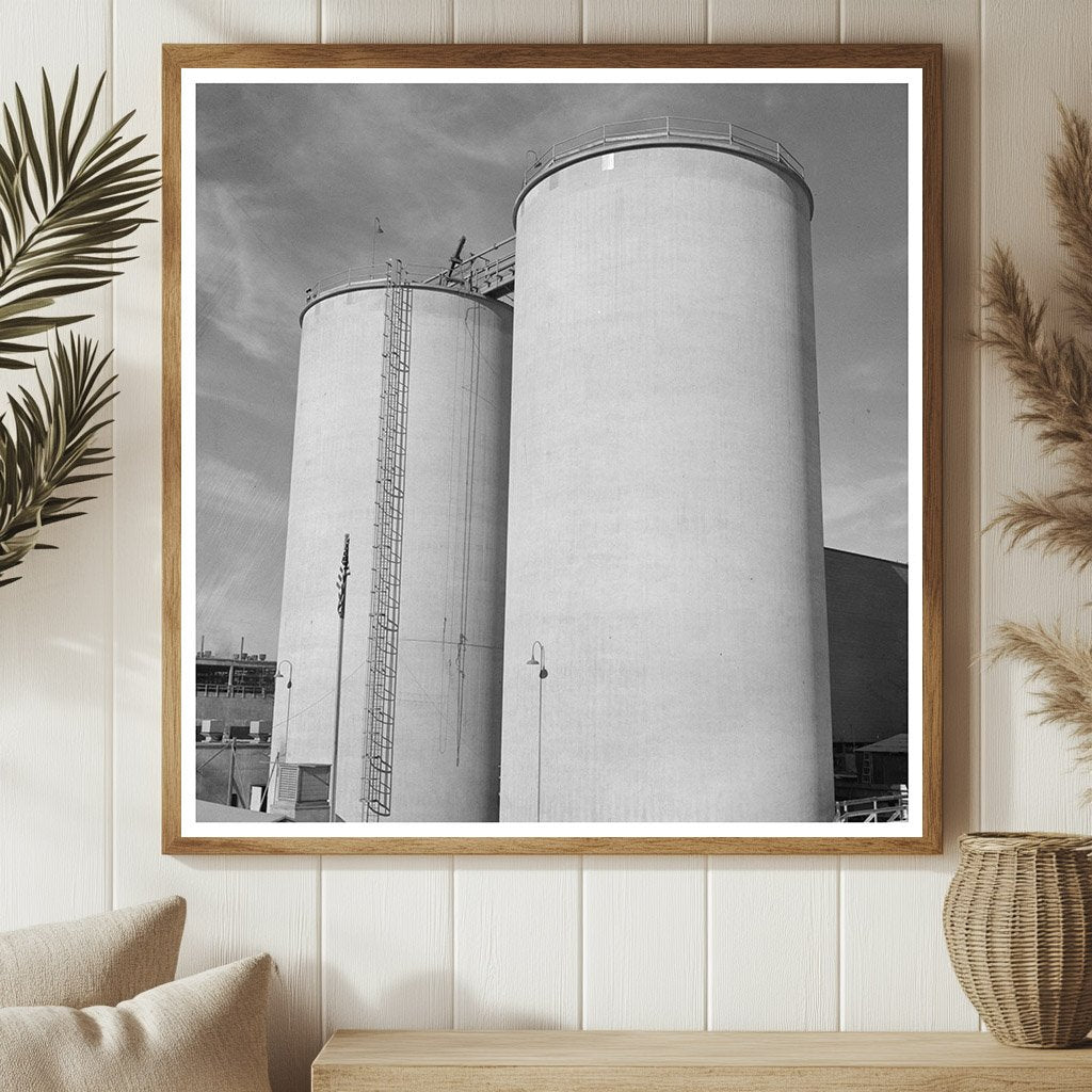 Giant Silos at Basic Magnesium Plant Southern Nevada 1940s - Available at KNOWOL