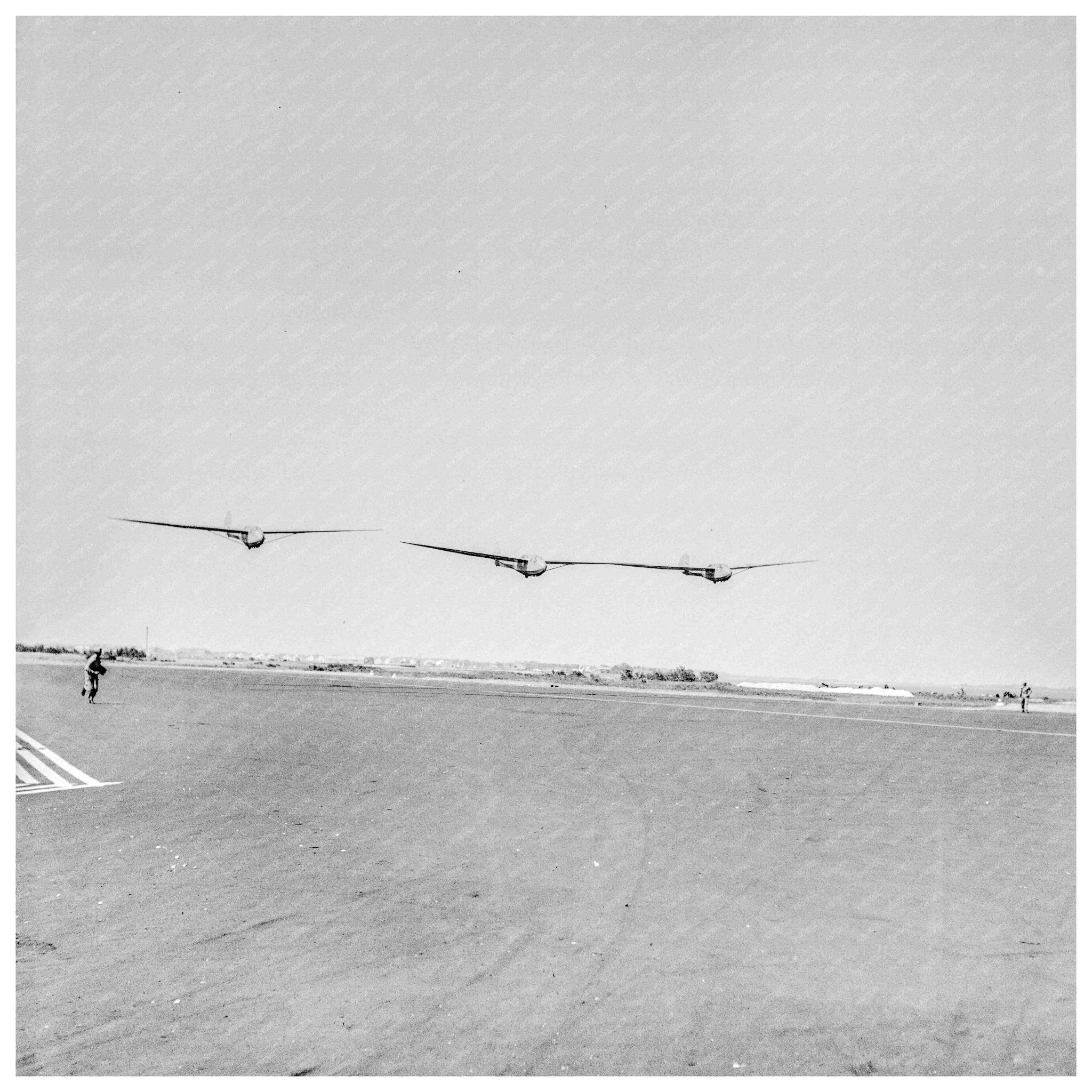 Glider Planes in Flight Over Parris Island South Carolina May 1942 Military Aviation History - Available at KNOWOL