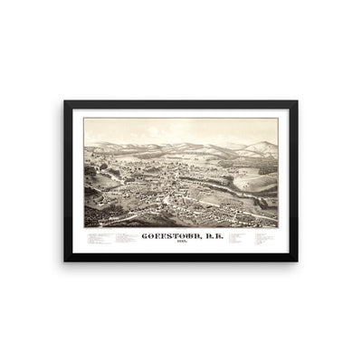 Goffstown, NH 1887 Framed - Available at KNOWOL