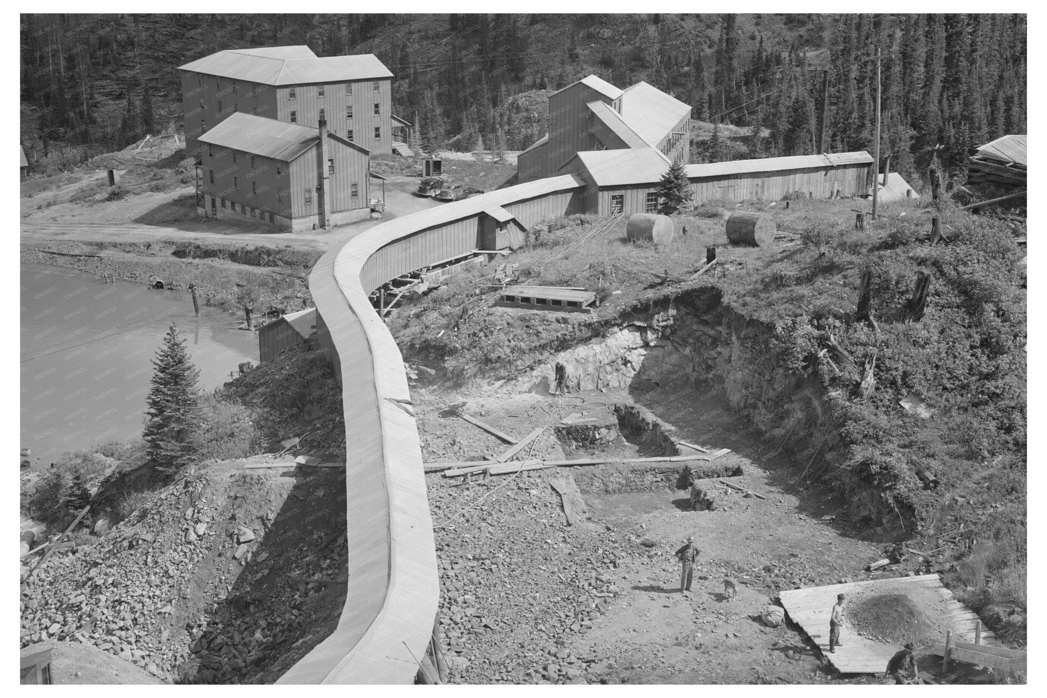 Gold Mill in San Juan County Colorado September 1940 - Available at KNOWOL