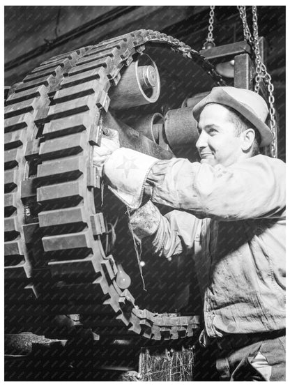 Goodrich Tire Plant Workers December 1941 Industrial Image - Available at KNOWOL