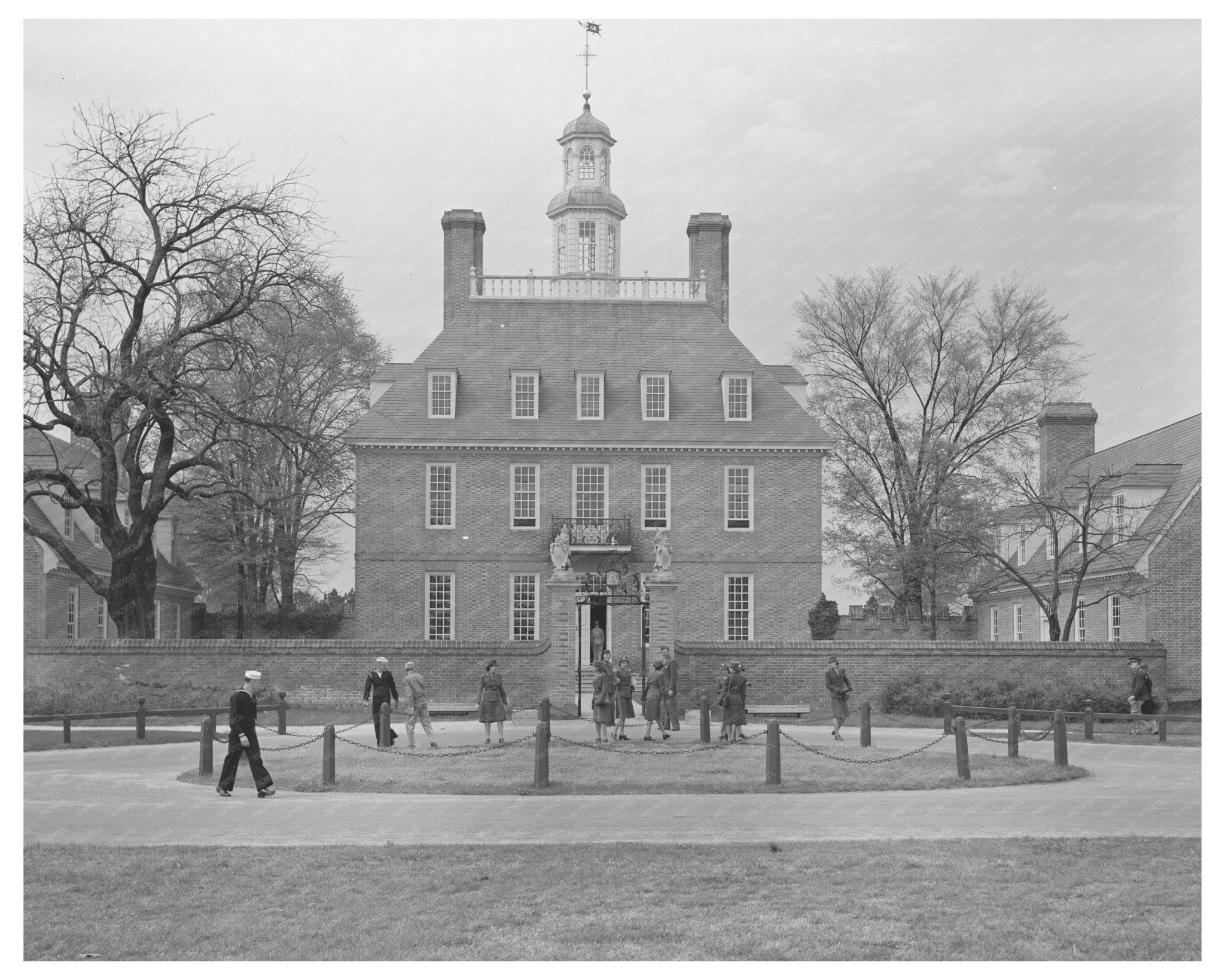 Governors Palace Williamsburg Virginia April 1943 - Available at KNOWOL