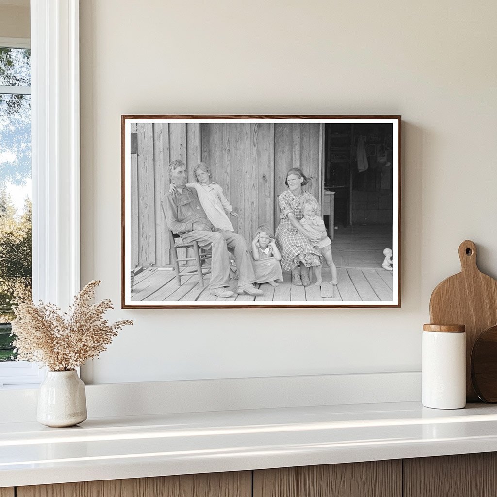 Grandparents and Children on Porch in Missouri 1938 - Available at KNOWOL