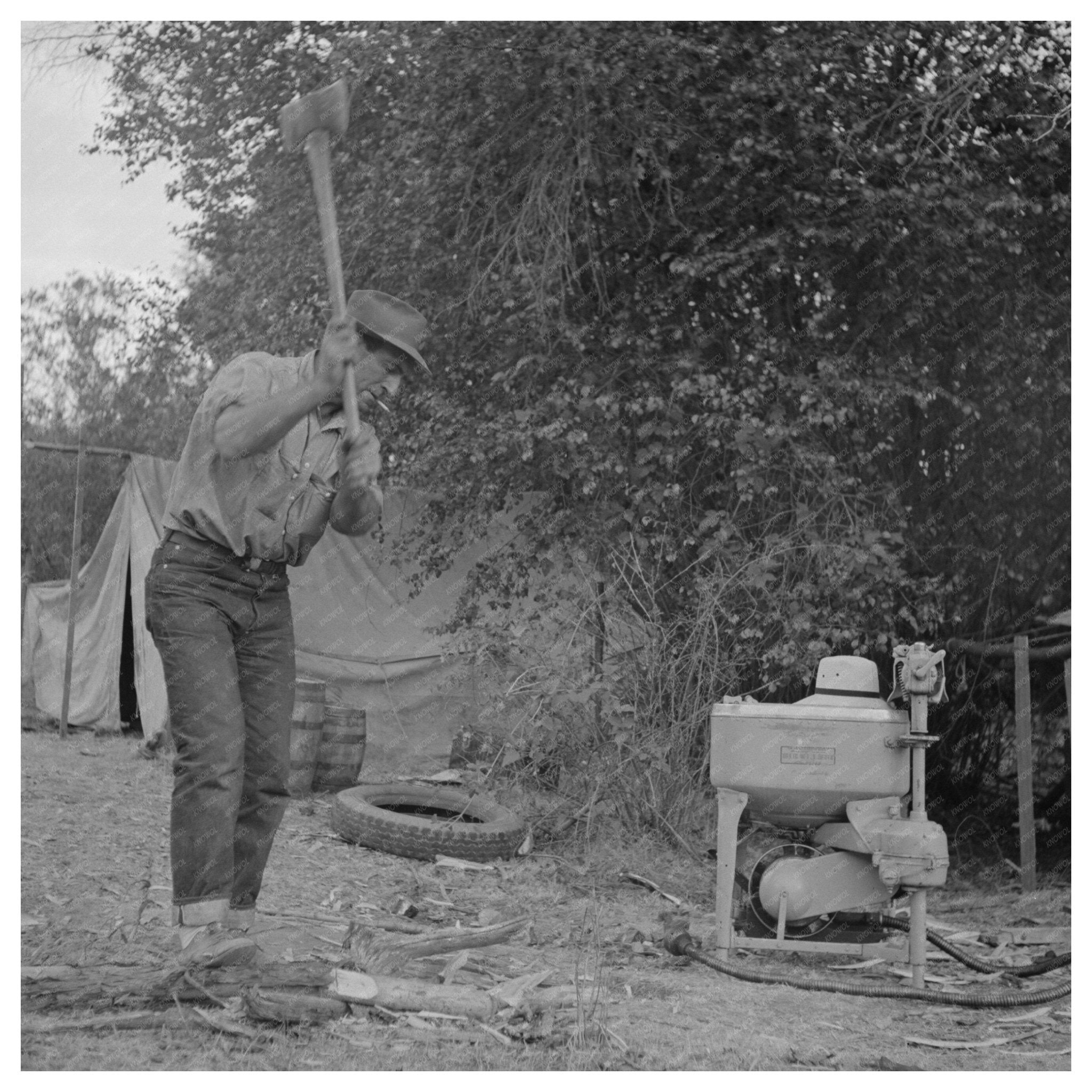 Grant County Oregon Mining Camp July 1942 - Available at KNOWOL