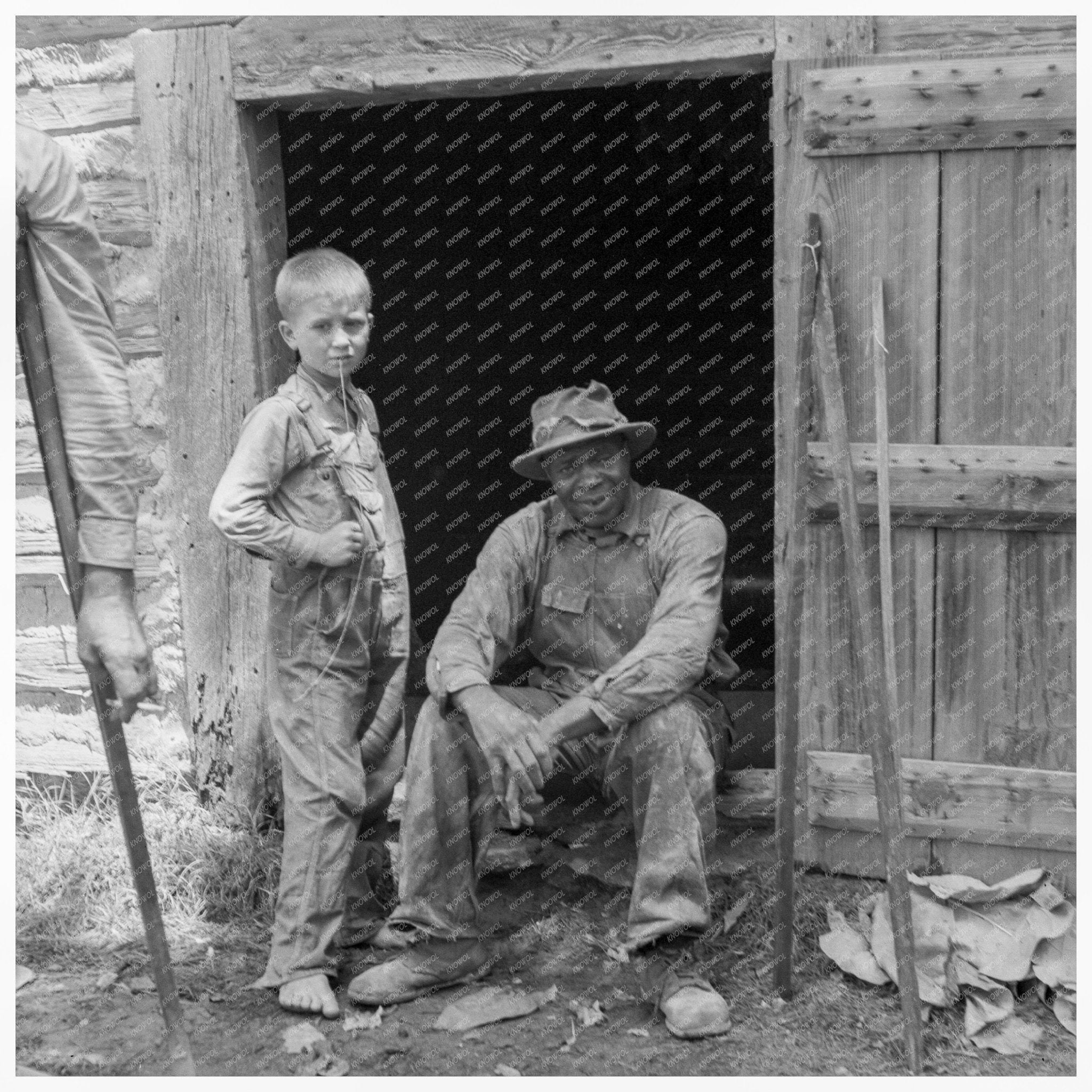 Granville County Tobacco Workers Relaxing July 1939 - Available at KNOWOL