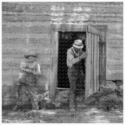 Granville County Tobacco Workers Resting July 1939 - Available at KNOWOL