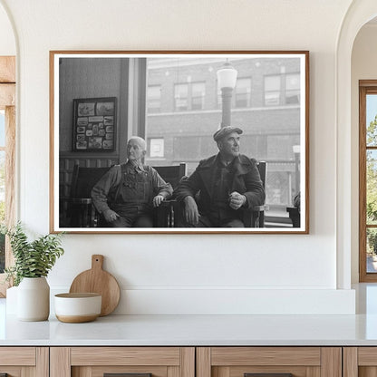 Great Northern Hotel Lobby Men Williston North Dakota 1937 - Available at KNOWOL