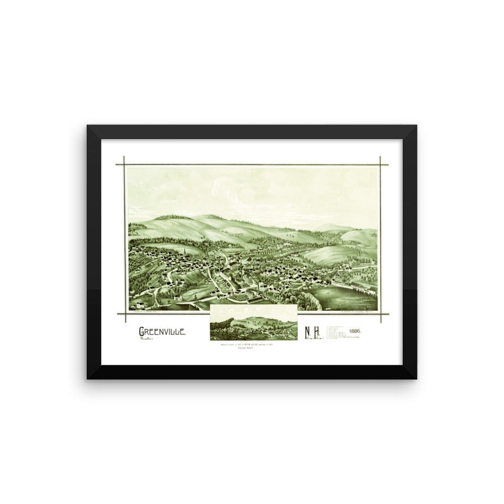 Greenville, NH 1886 Framed - Available at KNOWOL