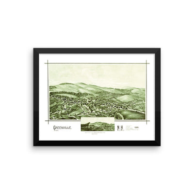 Greenville, NH 1886 Framed - Available at KNOWOL