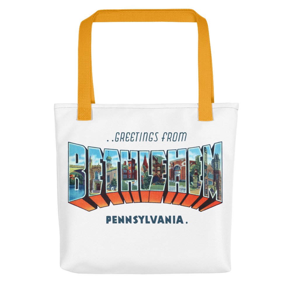 Greetings from Bethlehem, PA Tote bag - Available at KNOWOL