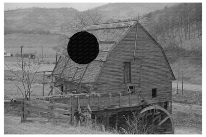 Gristmill Detail Shenandoah National Park Virginia 1938 - Available at KNOWOL