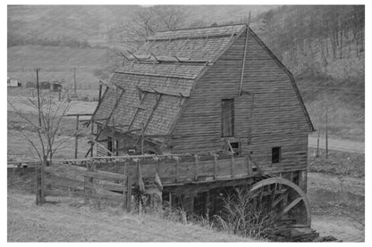 Gristmill in Shenandoah National Park Virginia 1938 - Available at KNOWOL