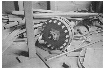 Gristmill Machinery Along Skyline Drive Virginia 1938 - Available at KNOWOL