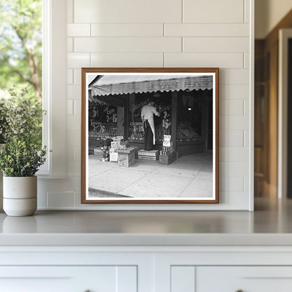 Grocery Store Clerk Painting Sign Minneapolis 1937 - Available at KNOWOL