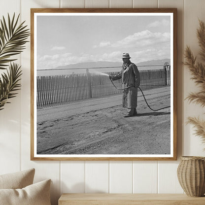 Guayule Nursery Irrigator Salinas California May 1942 - Available at KNOWOL