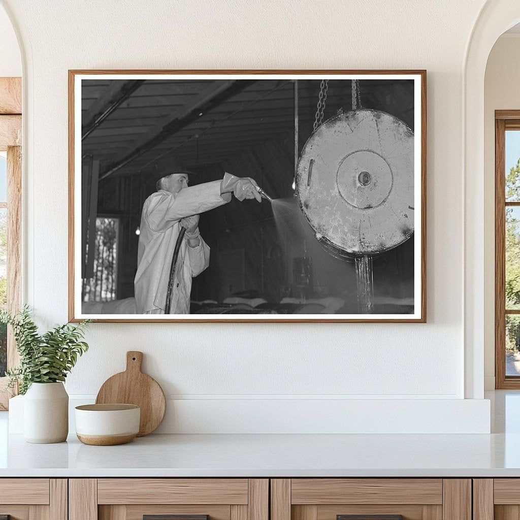 Guayule Seed Treating Room Salinas California 1942 - Available at KNOWOL