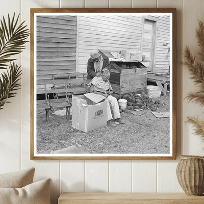 Haircut for Flood Victims in Sikeston Missouri February 1937 - Available at KNOWOL