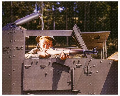 Halftrack Infantryman with Garand Rifle Fort Knox 1942 - Available at KNOWOL