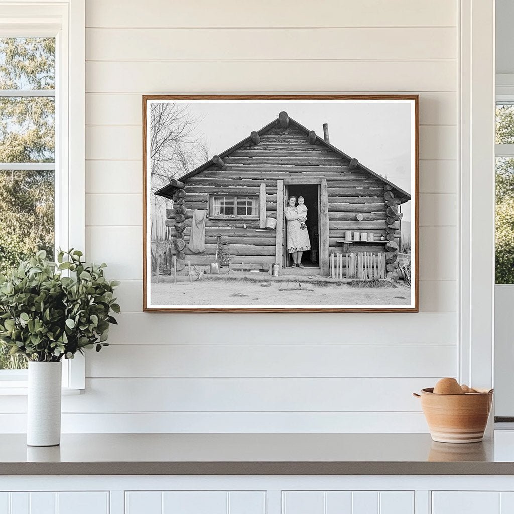 Halley Family Log House in Bonner County Idaho 1939 - Available at KNOWOL