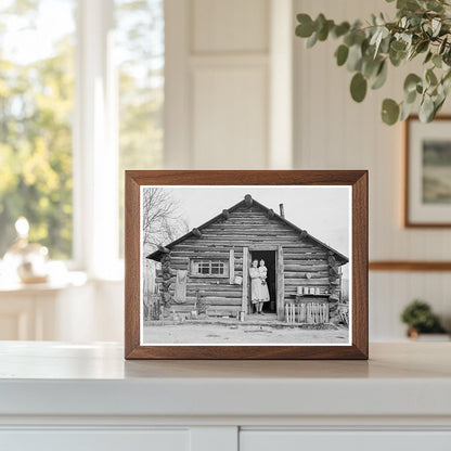 Halley Family Log House in Bonner County Idaho 1939 - Available at KNOWOL