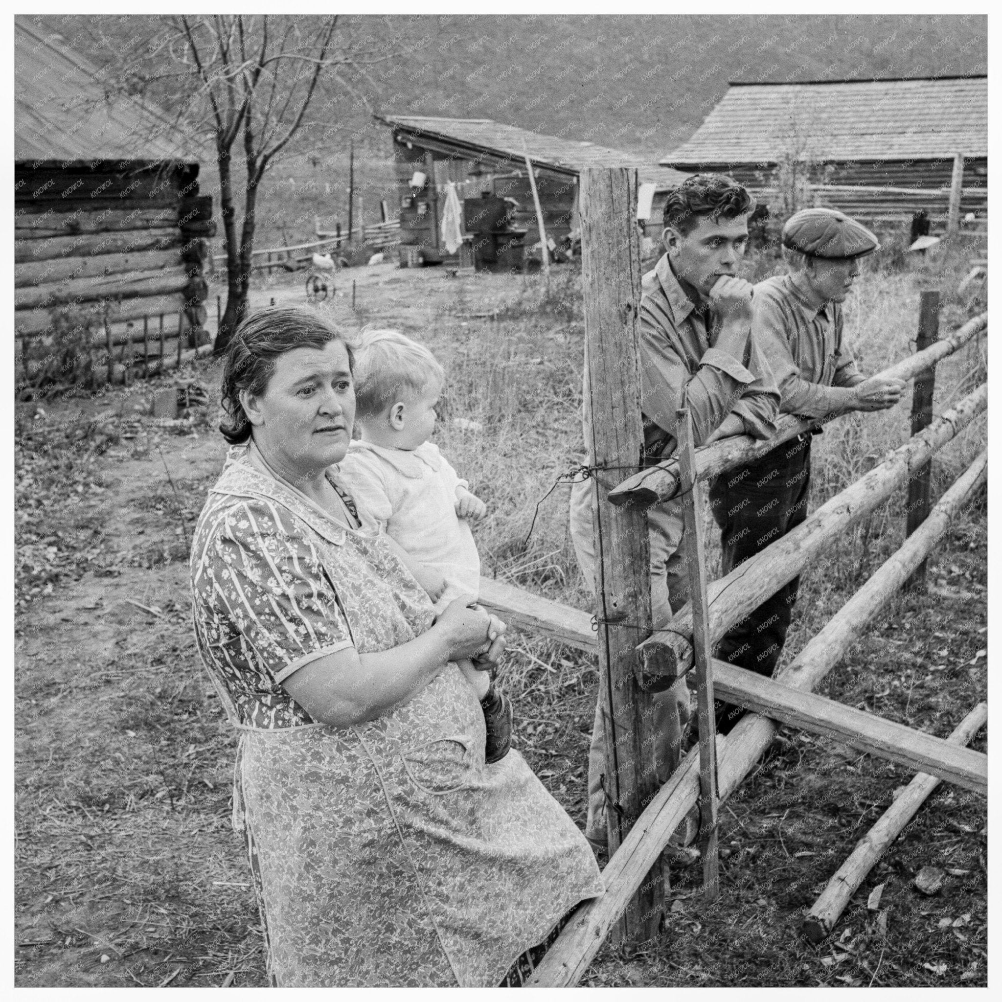 Halley Family on Farm Priest River Valley Idaho 1939 - Available at KNOWOL