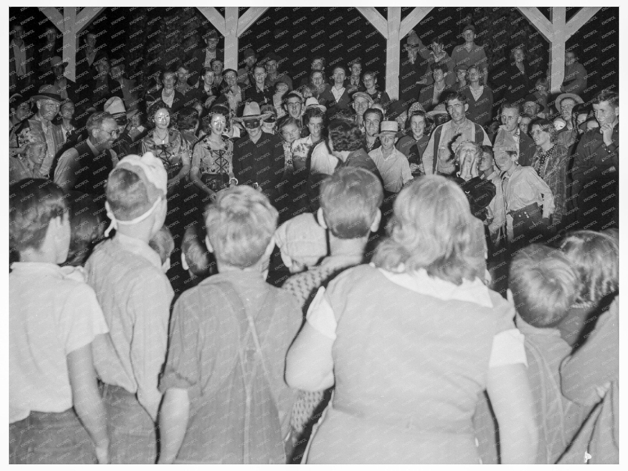 Halloween Party at Shafter Migrant Camp California 1938 - Available at KNOWOL