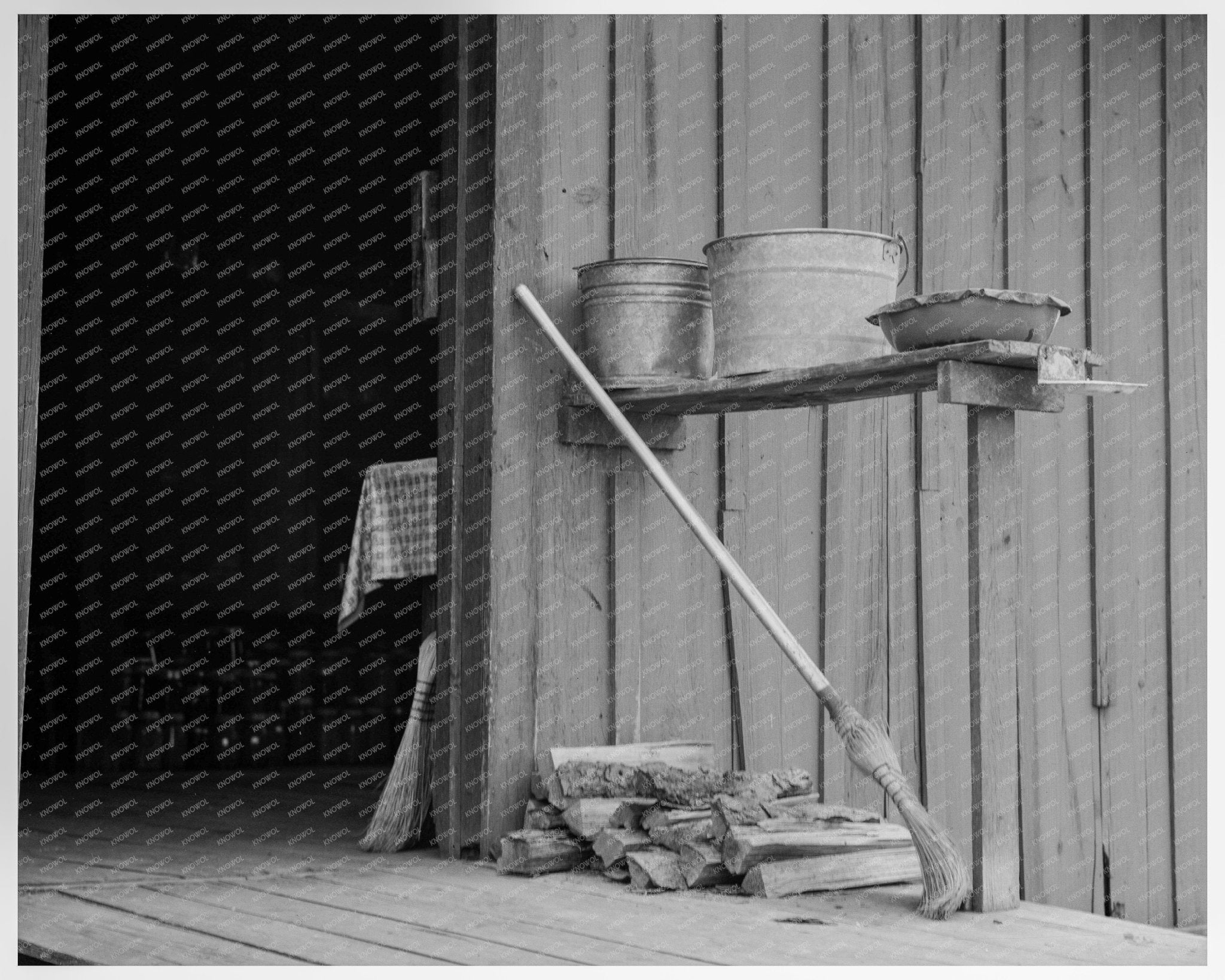 Hancock County Mississippi Cabin July 1937 Vintage Photo - Available at KNOWOL