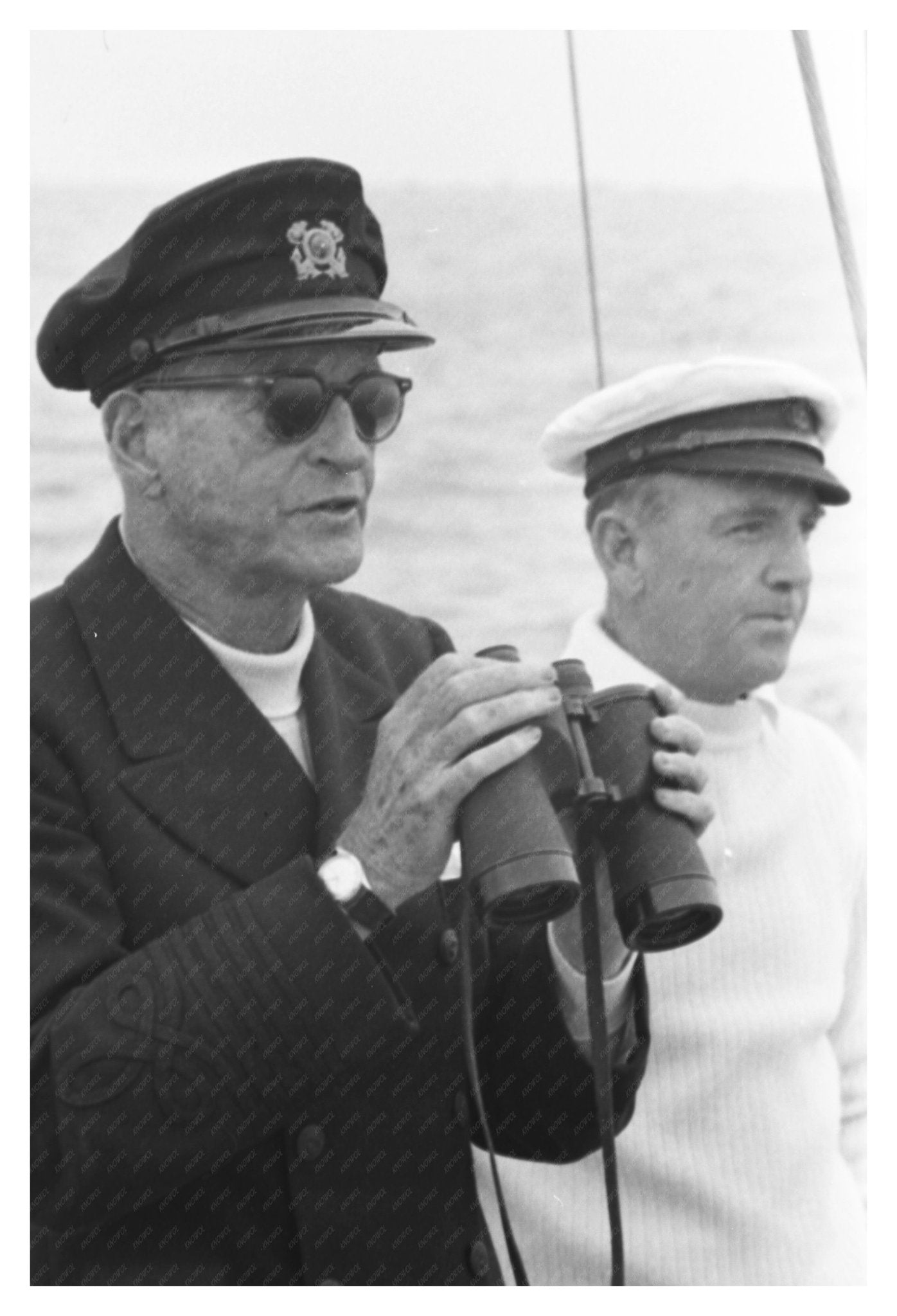 Harold Stirling Vanderbilt Sailing 1958 Vintage Photo - Available at KNOWOL