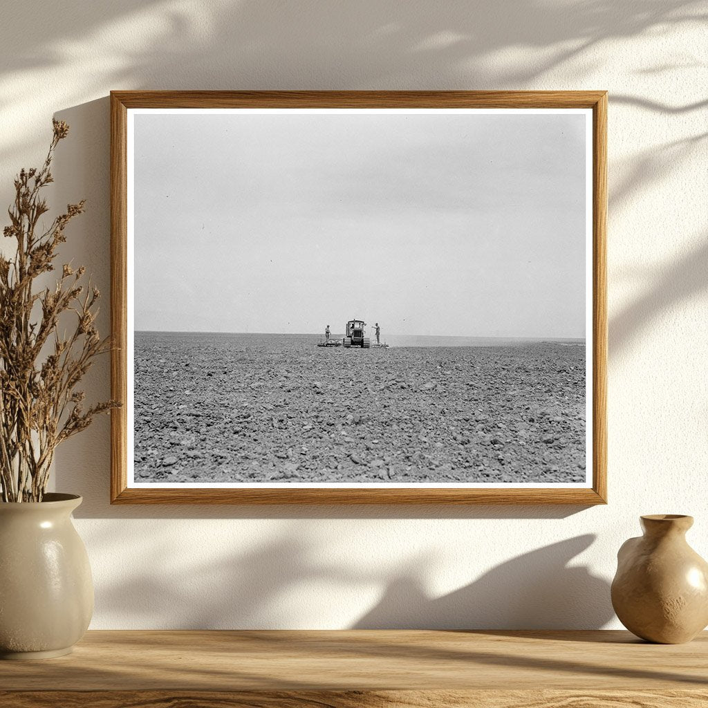 Harrowing a Wheat Field in Antelope Valley 1937 - Available at KNOWOL