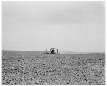 Harrowing a Wheat Field in Antelope Valley 1937 - Available at KNOWOL