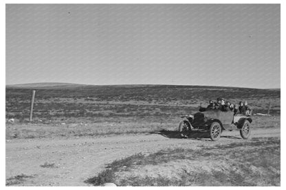 Harshbarger Family Travel Car Antelope Montana 1937 - Available at KNOWOL