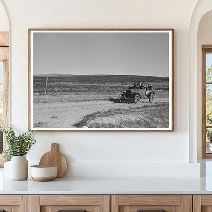 Harshbarger Family Travel Car Antelope Montana 1937 - Available at KNOWOL