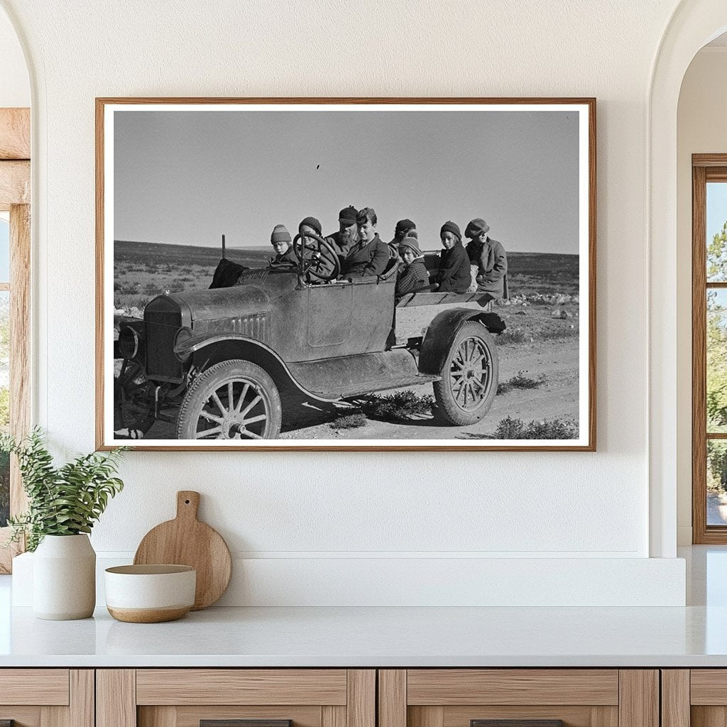 Harshenberger Family Travels in Car Antelope Montana 1937 - Available at KNOWOL