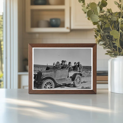 Harshenberger Family Travels in Car Antelope Montana 1937 - Available at KNOWOL