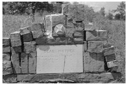 Headstone on Grave in Cruger Mississippi September 1938 - Available at KNOWOL