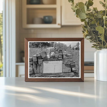 Headstone on Grave in Cruger Mississippi September 1938 - Available at KNOWOL