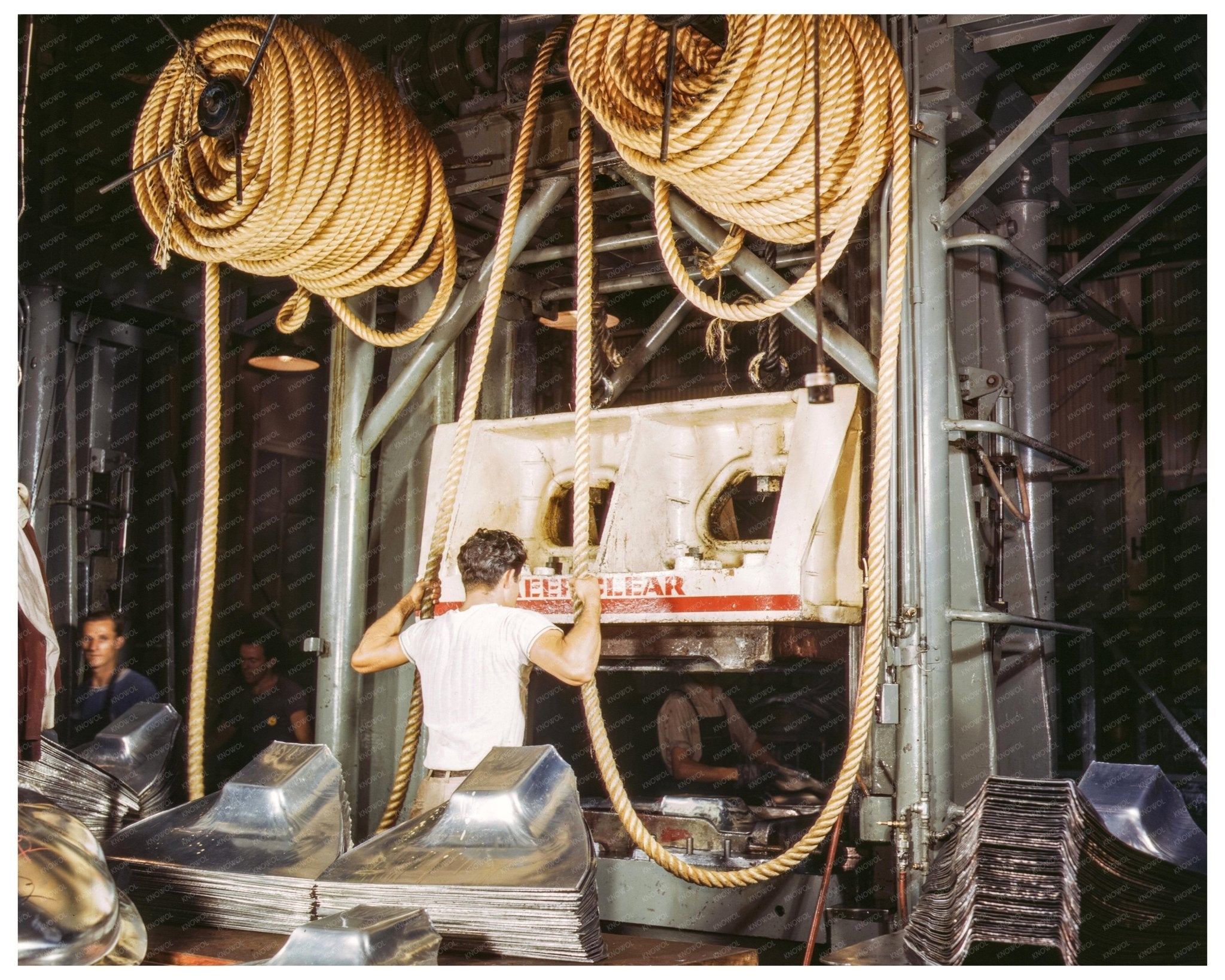 Heavy Drop Hammers at North American Aviation 1942 - Available at KNOWOL