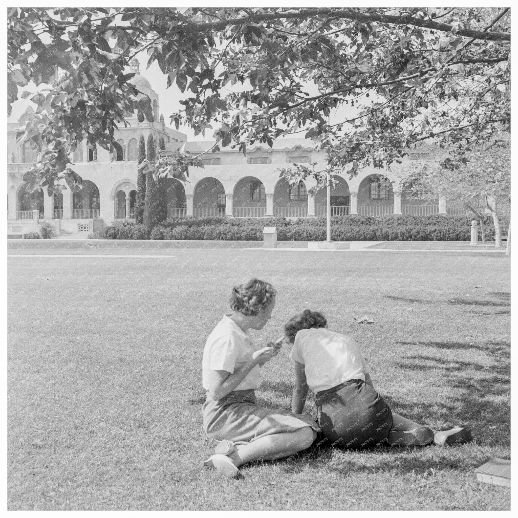 High School in Fullerton California May 1937 Mural Image - Available at KNOWOL