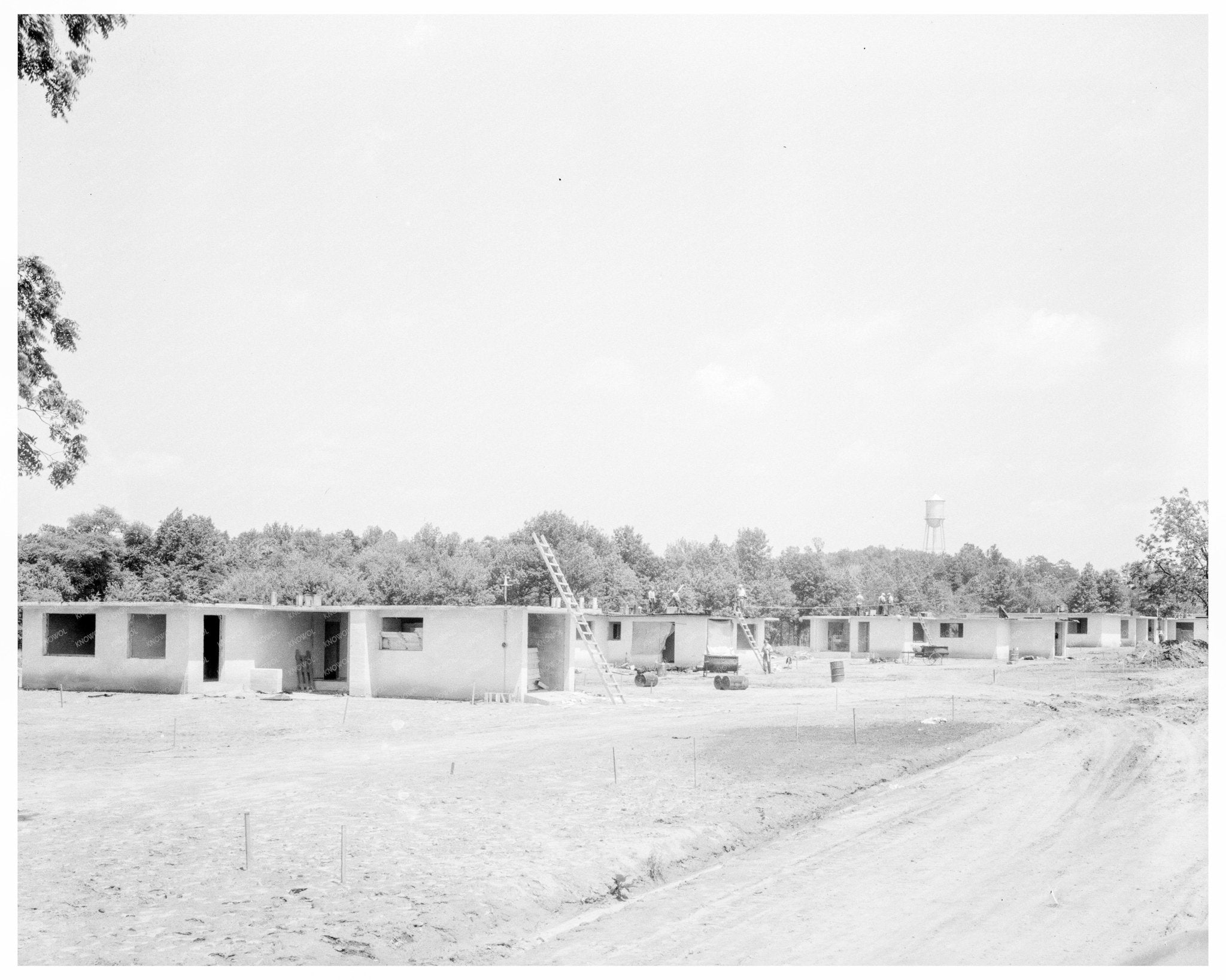 Hightstown NJ Homes Under Construction June 1936 - Available at KNOWOL