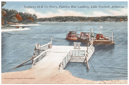 Highway 62 101 Ferry Panther Bay Landing Arkansas 1930 - 1945 - Available at KNOWOL